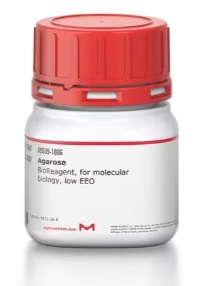 Agarosa, adecuada para biología molecular, frasco 100 g